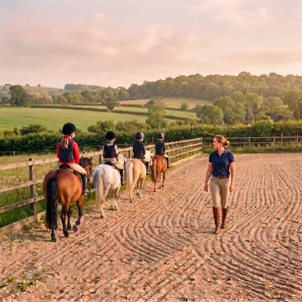 Cours de poney à Naves, Corrèze